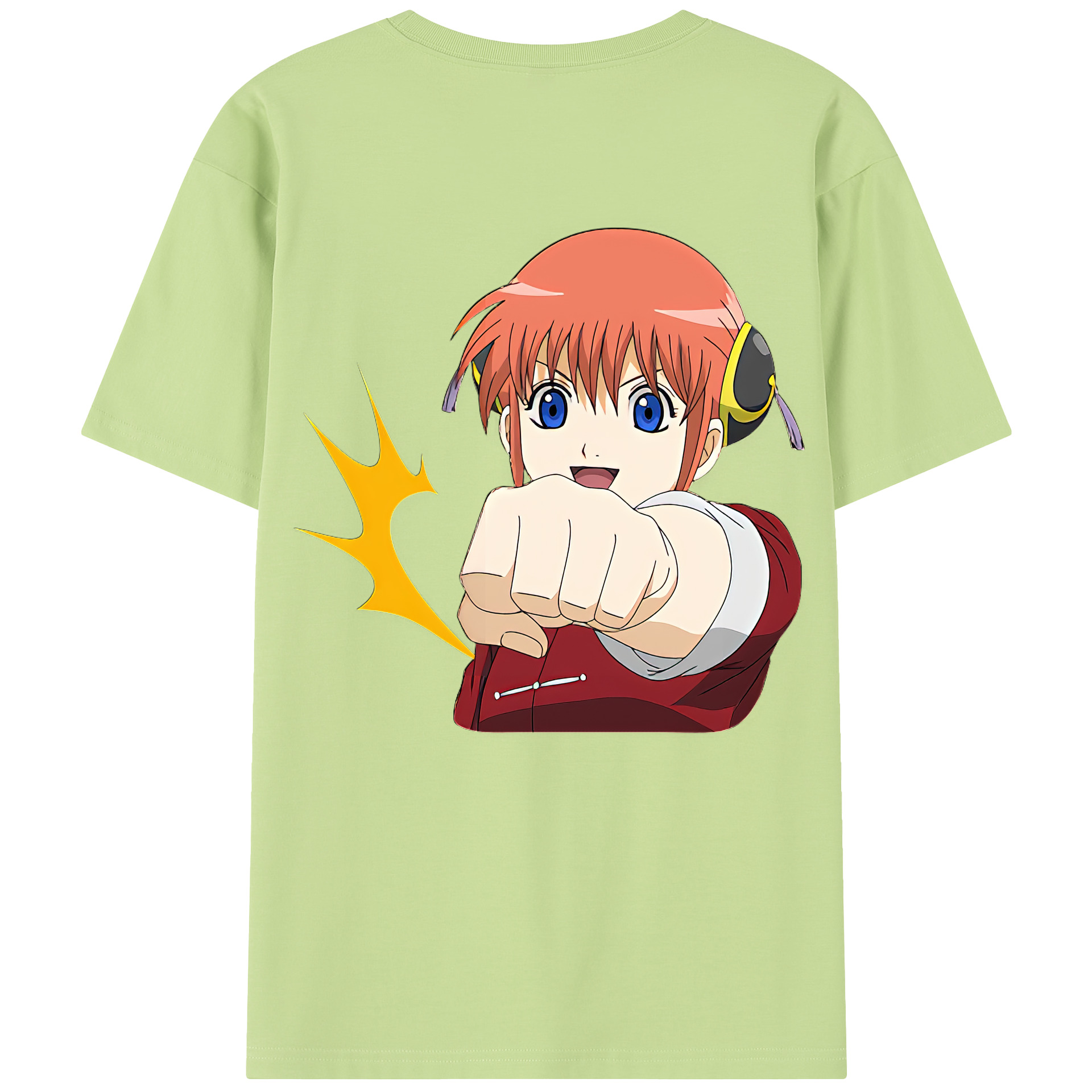 （画像用） ぎんたま 坂田銀時（さかたぎんとき） 神楽 志村新八（しむら しんぱち） GINTAMA Sakata Gintoki Kagura Shimura Shinpachi 綿100％半袖Tシャツ（背面プリント）
